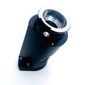 Drag Race Solutions 3300-001B Billet Water Filler Neck, 45 Degree, 12 AN Female O-Ring, Aluminum, Black Finish