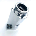 Drag Race Solutions Billet Water Filler Neck 45 Degree 12 AN Female O-Ring Aluminum Polished