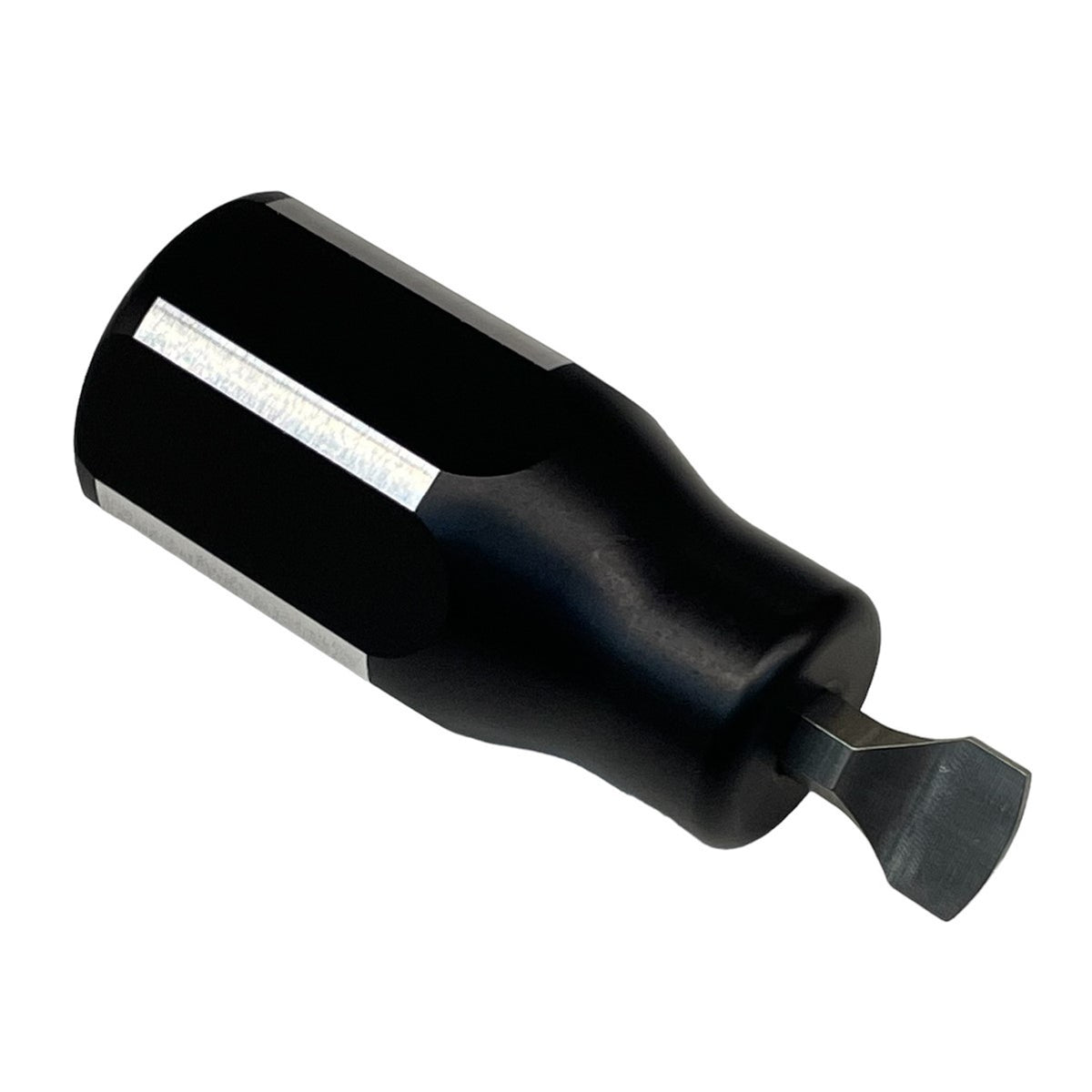 Drag Race Solutions Quarter Turn Fastener Tool with Slot Head, Steel Shank, Aluminum, Black Anodized Finish