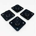 Drag Race Solutions DRR4004-550E-BSD Doubler Plate Square Spring Eject Hex Head Fastener, 7/16 Inch Diameter, Black Anodized Aluminum