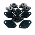 Drag Race Solutions 4210-500E-B Quick Turn Self Eject Aluminum Fastener, 5/16 Inch Diameter, Black Anodized Finish
