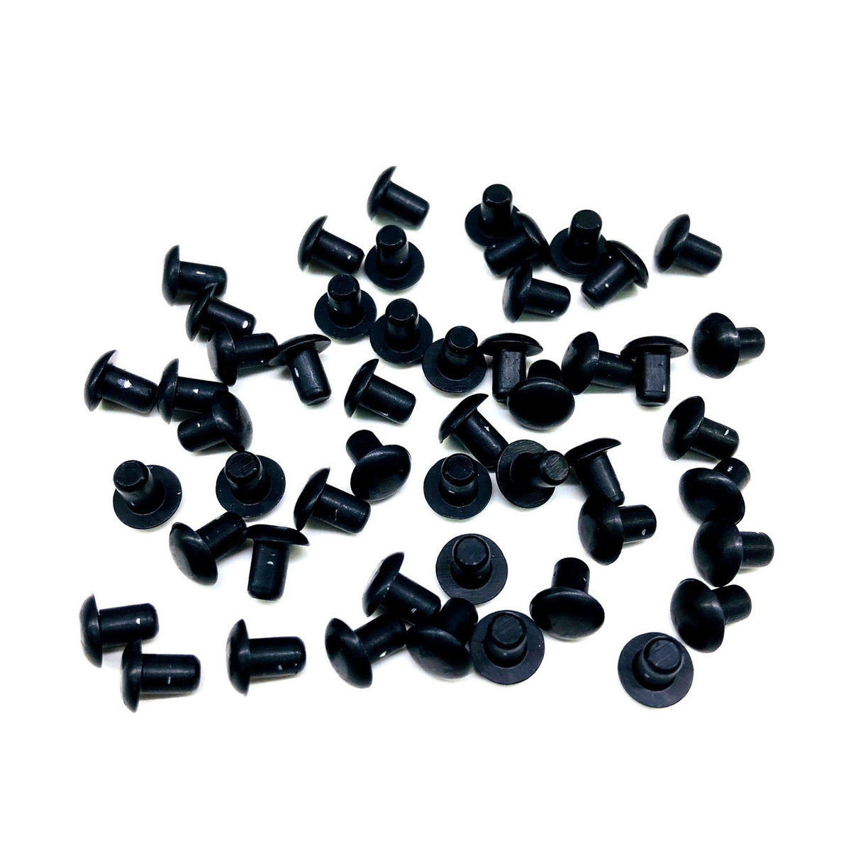 Drag Race Solutions 4500-050B Smash Rivet, 1/8 Inch Diameter, 0.187 Inch Length, Aluminum, Black Anodized, Pack of 50