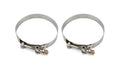 Drag Race Solutions DRR4500 Stainless Steel T-Bolt Hose Clamp 0.75 Inch Wide, 4.25 to 4.56 Inch Range, Pair