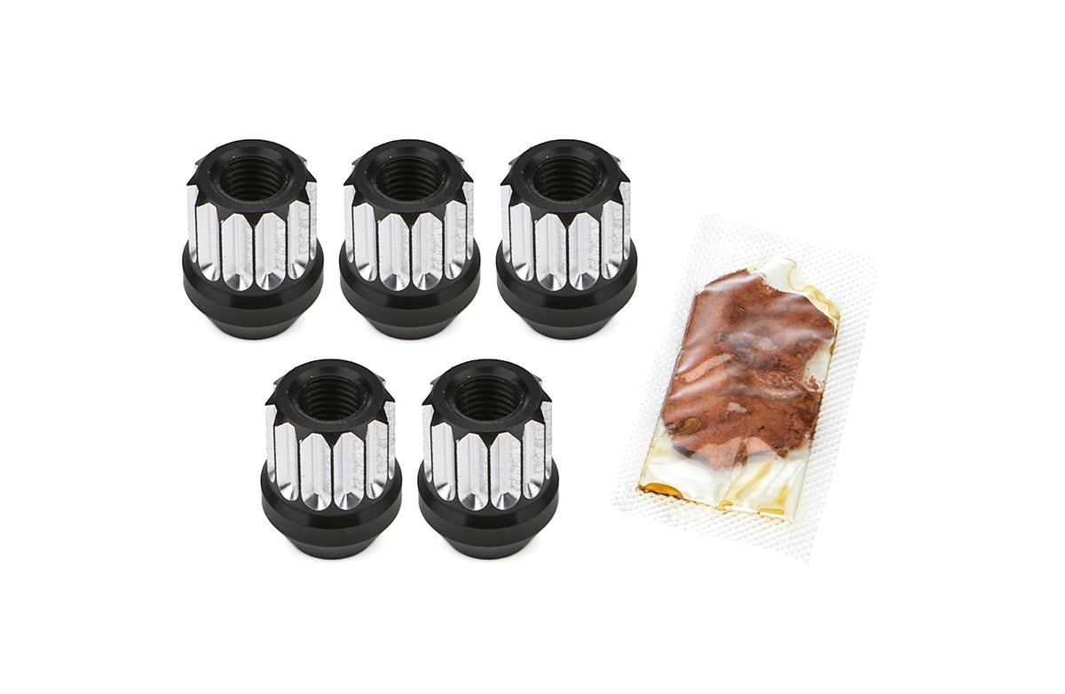 DRAG RACE SOLUTIONS 7605-12MM Billet Aluminum 12-Point Lug Nuts Set of 5