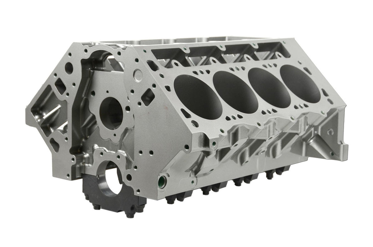 DART LS Next Iron Block with 4-Inch Bore, 9.240 Inch Deck, 4-Bolt Main Caps, 0.375 Inch Extended Cylinders