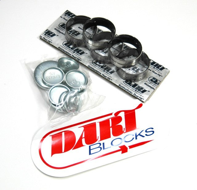 DART SBC SHP Block Parts Kit with Brass Freeze Plugs and Coated Camshaft Bearings