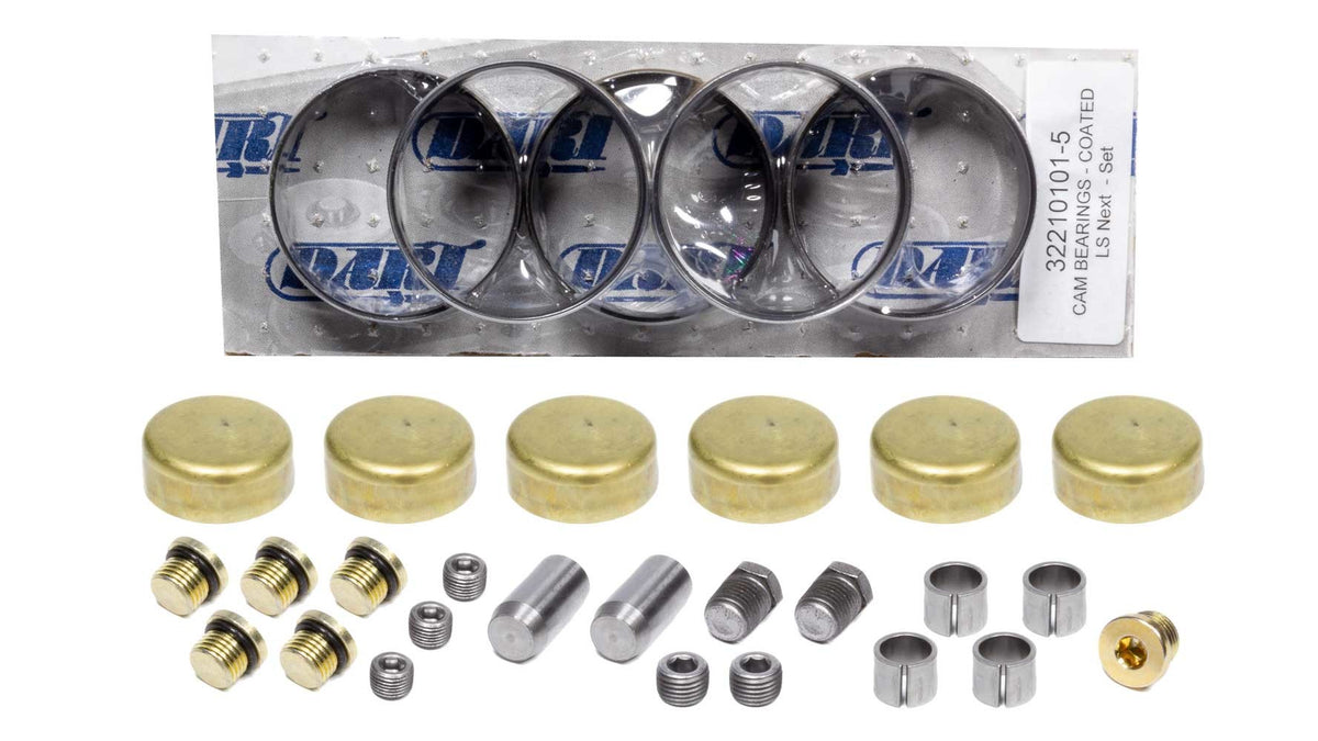 DART LS Next Engine Block Parts Kit with Brass Freeze Plugs and Coated Camshaft Bearings