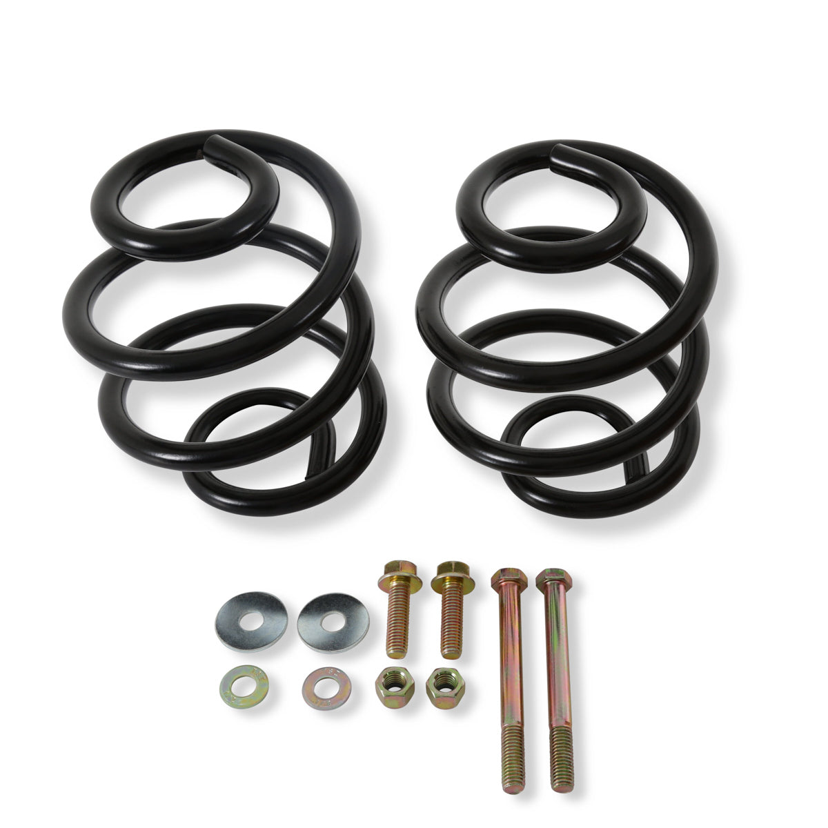 Detroit Speed Engineering DSE041817PDS Rear Coil Spring Kit for GM C10 Trucks, 5.5 Inch Drop, Steel, Black Powder Coat