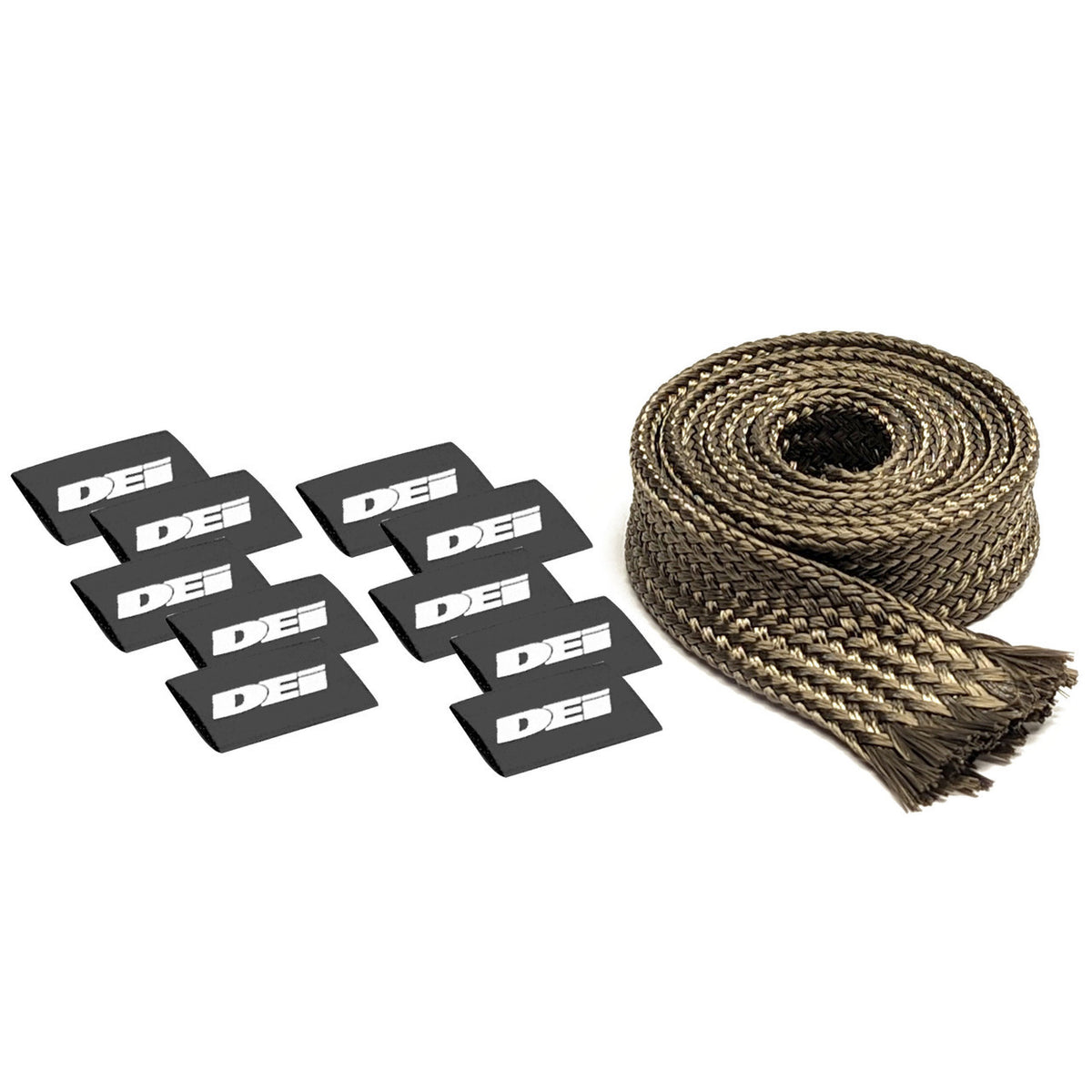 Design Engineering Titanium Protect-A-Sleeve 1/2 Inch ID, 4 Feet Long, Basalt Biber Material