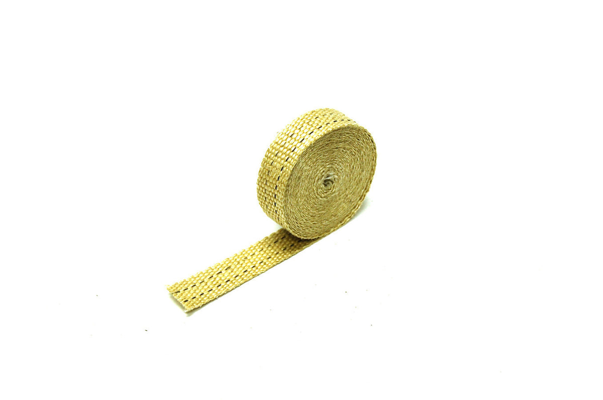 Design Engineering 10105 1 Inch Wide Exhaust Wrap Roll, Fiberglass, Tan