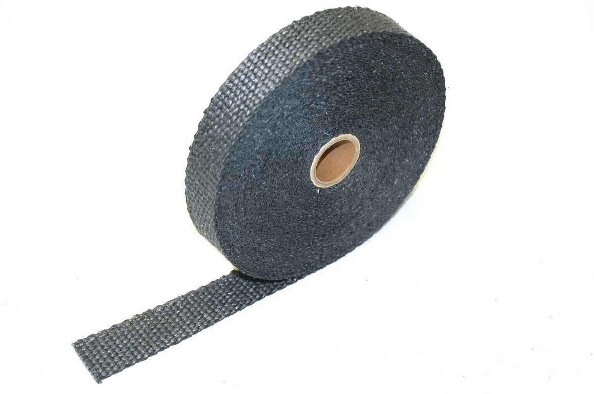 Design Engineering 10107 Exhaust Wrap 1 Inch Wide, 50 Feet Long, Black Woven Fiberglass