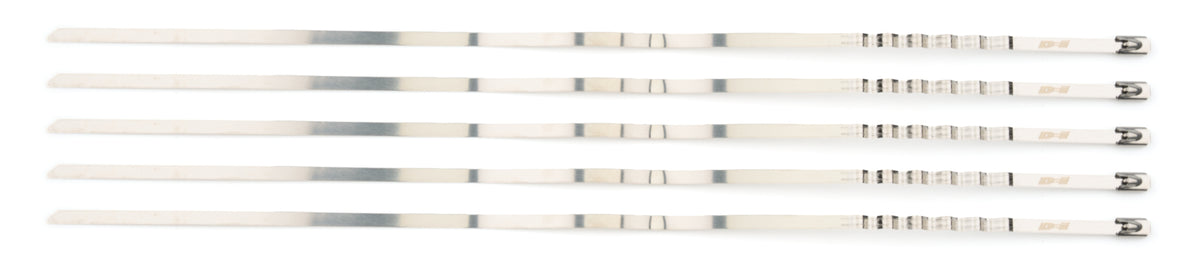 Design Engineering Lockjaw Locking Ties 14 Inch Stainless Steel Set of 5