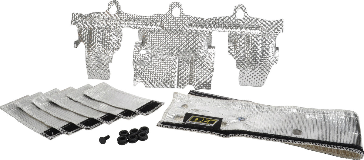 Design Engineering Fuel Rail and Injector Cover Heat Shield Kit for Jeep Inline-6 and Wrangler TJ 1997-2004