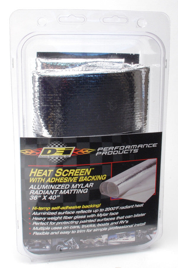 Design Engineering Heat Screen Radiant Mat 36 x 40 Inches Self-Adhesive Aluminum and Fiberglass Insulation