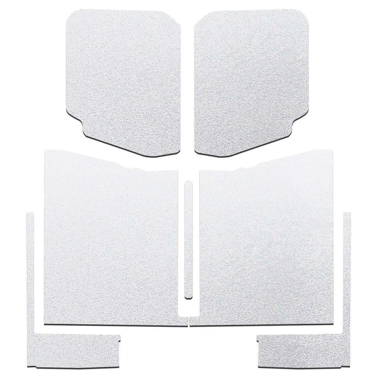 Design Engineering Sound Barrier Headliner Kit for Jeep Gladiator 2020-2022, 7-Piece White Foam Self-Adhesive