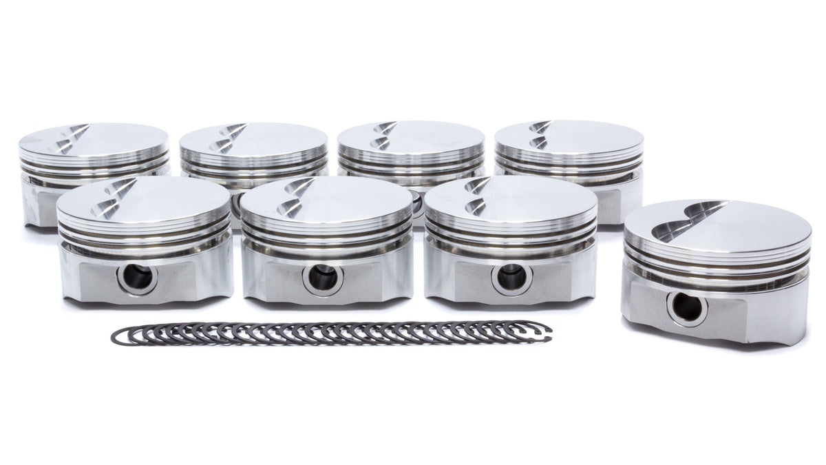 DSS Racing SBC E Series Forged Flat Top Piston Set 4.040 Inch Bore -5cc