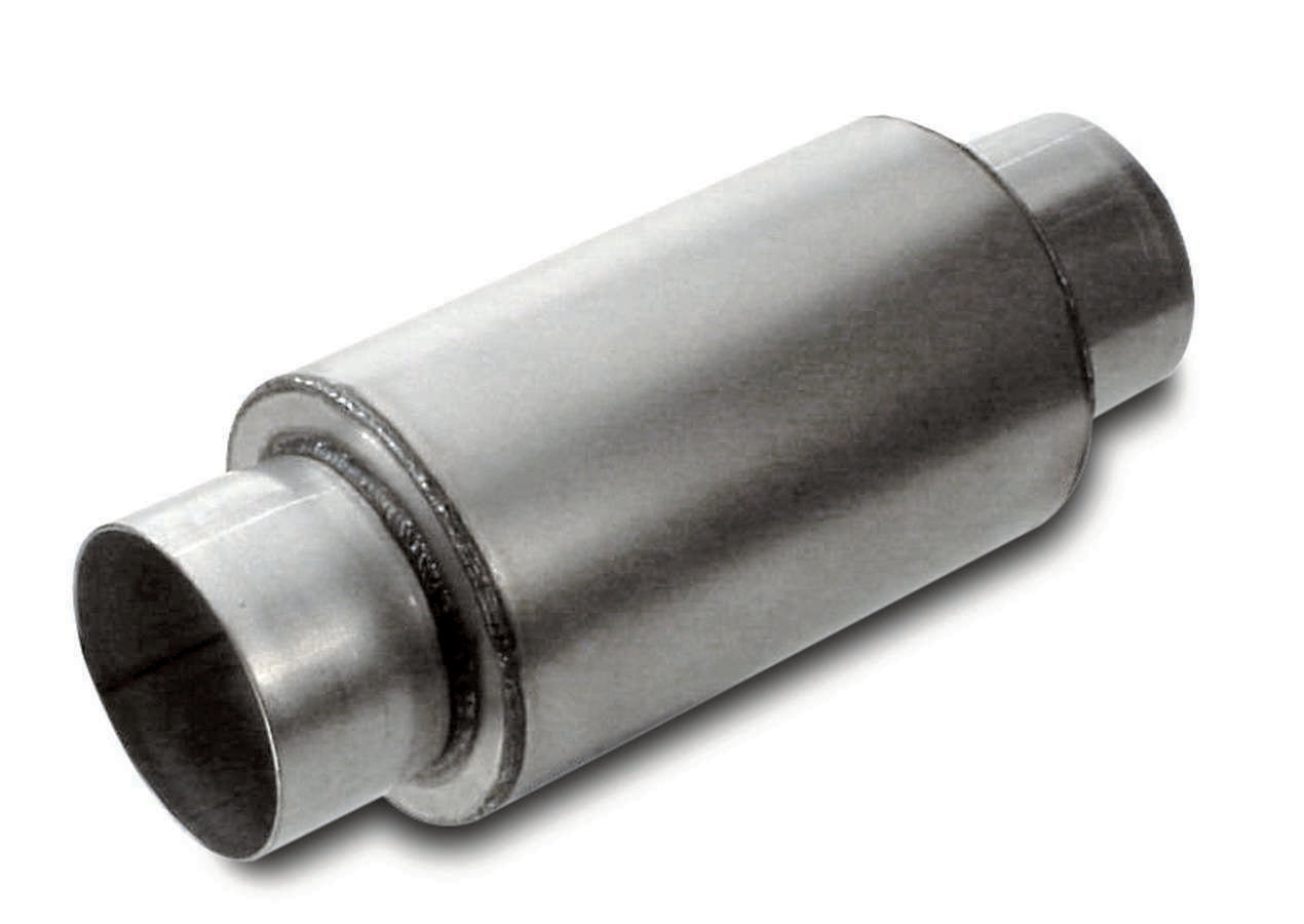 DYNATECH 776-06352 3.5 Inch Race Muffler Split Flow Steel with Aluminumized Finish