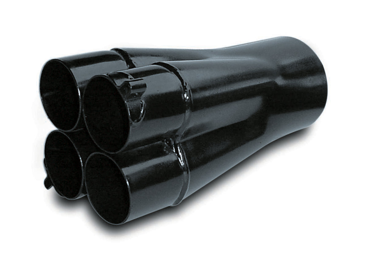 Dynatech Collector 783-71240, Slip-On Exhaust Header, 4-Inch Outlet, 12 Inches Long, Steel with Black Paint Finish