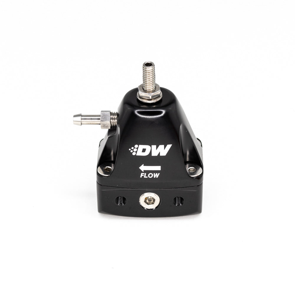 DeatschWerks DWR1000iL In-Line Adjustable Fuel Pressure Regulator with 30 to 100 psi Range