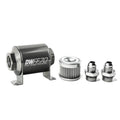 DeatschWerks 8-03-070-010K-8 In-Line Fuel Filter Kit with 10 Micron Stainless Element and 8 AN Male Fittings