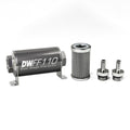 DeatschWerks 8-03-110-100K-38 In-Line Fuel Filter Kit with 3/8 Inch Hose Barb Fittings and 100 Micron Stainless Element