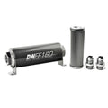 DeatschWerks DWK8-03-160-010K-10 In-Line Fuel Filter Kit with 10 Micron Stainless Element and 10 AN Male Fittings