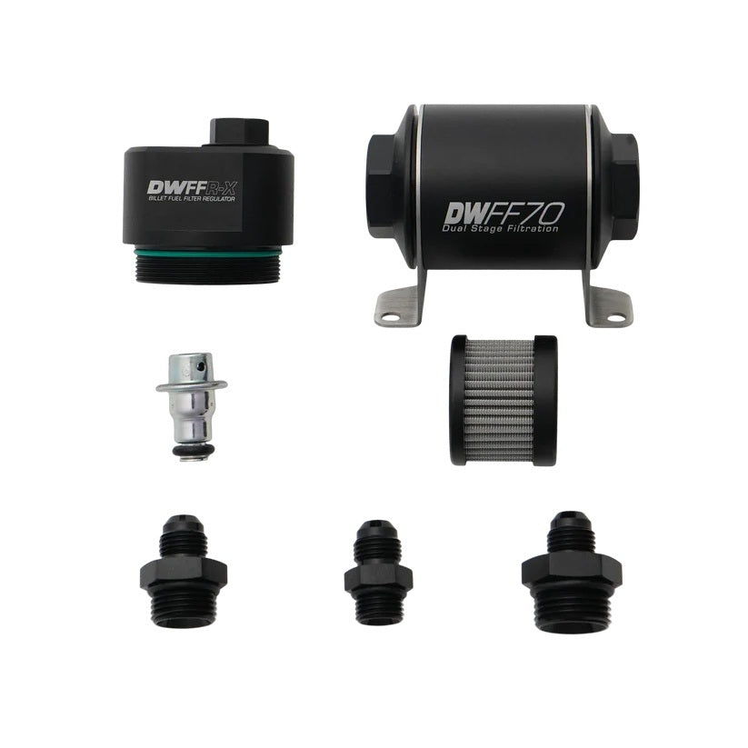 DeatschWerks 8-FFR-070-010K-6 Fuel Pressure Regulator 58 PSI In-Line with 6AN Fittings