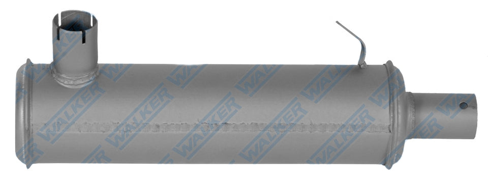 DYNOMAX 22022 Tractor Muffler with 1.375 Inch Side Inlet and 1.5 Inch Center Outlet, 12 x 3.25 Inch Round Body, 14.63 Inch Length