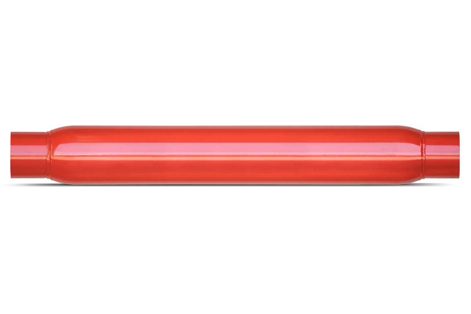 Dynomax 24200 Universal Magnum Glasspack Muffler with 2-Inch Center Inlet and Outlet, 20-Inch Length, Steel with Red Powder Coat Finish