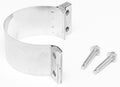 DYNOMAX 33240 Stainless Steel 2.5-Inch Butt Joint Clamp with 3-Inch Wide Band