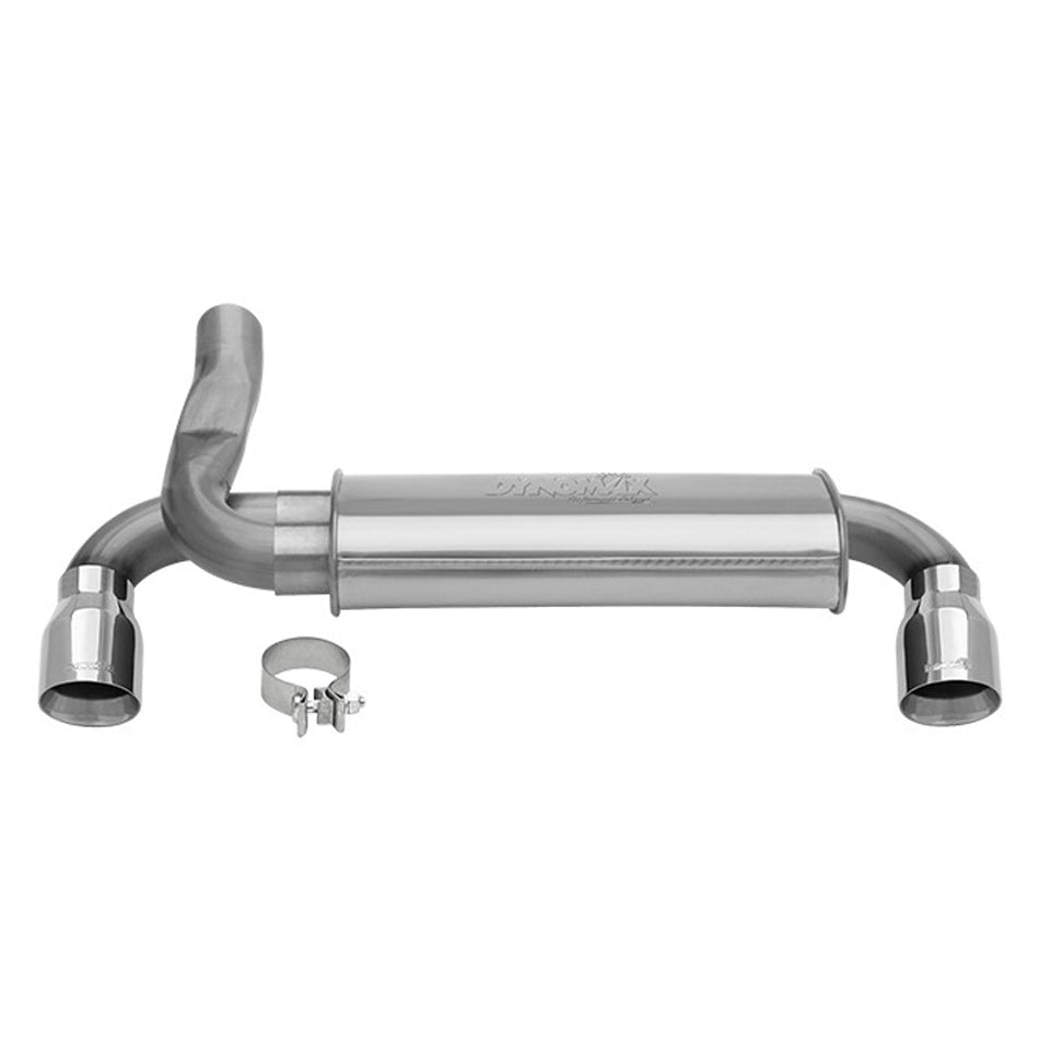 DYNOMAX 39528 Stainless Steel Exhaust System with Dual Chrome Tips for Jeep Wrangler JK 2007-2018