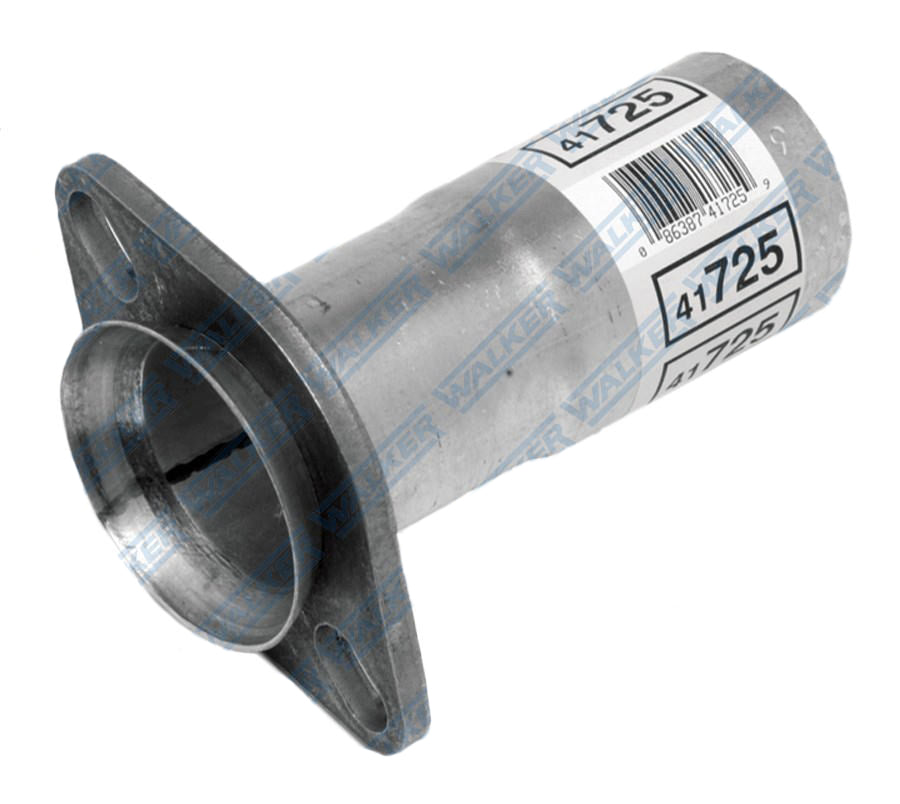 DYNOMAX 41725 Exhaust Connector Adapter with 2.25 Inch Ball Flange to 2.25 Inch Inner Diameter, 6 Inches Long, Steel, Aluminized Finish