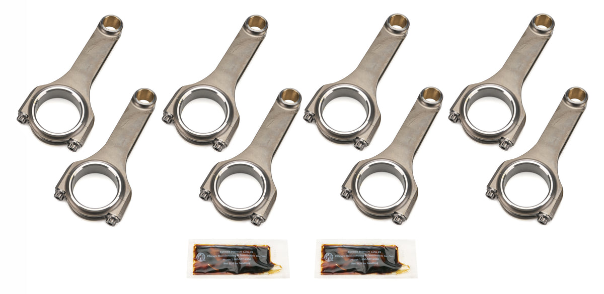 Dyers RODS DYR6000NLSBCSJ7200A SBC 6.000 Inch Forged Connecting Rods with ARP2000 Bolts and 7/16 Inch Cap Screws for Small Block Chevy