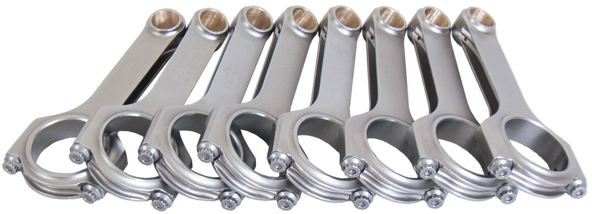 Eagle CRS6100L3D GM LS-Series 4340 Forged H-Beam Connecting Rods, 6.100 Inch Length, Bushed, 7/16 Inch Cap Screws, 8740 Steel