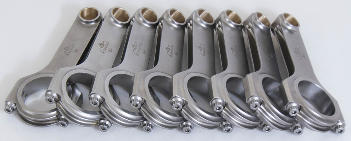 Eagle CRS61353D2000 Big Block Chevy Forged H-Beam Connecting Rods with ARP2000 Bolts, 6.135 Inch Length, Bushed, Steel