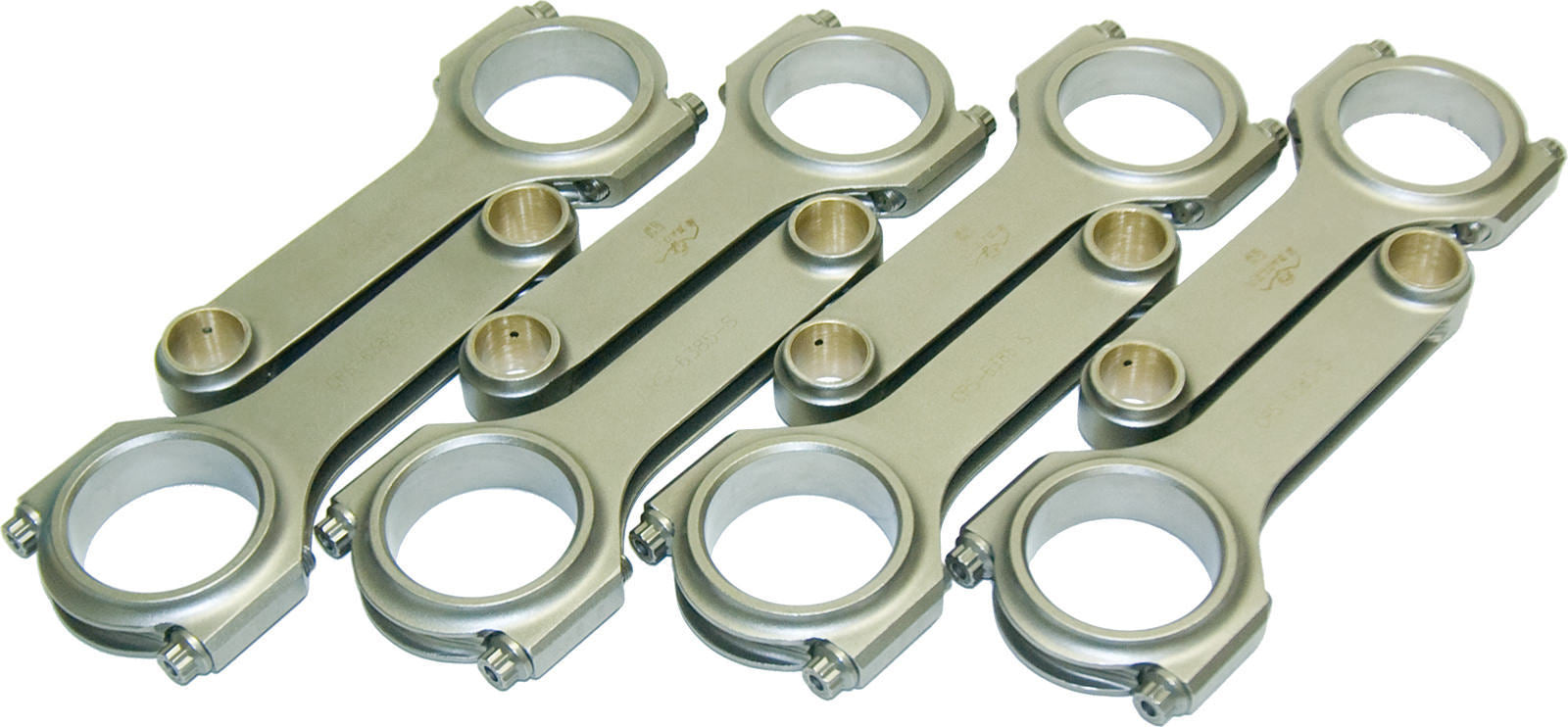Eagle CRS63853D2000 BBC 4340 Forged H-Beam Connecting Rods with ARP2000 Bolts, 6.385 Inches Long