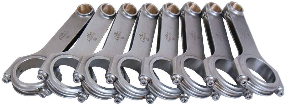 Eagle CRS67003D BBC 4340 Forged H-Beam Connecting Rods, 6.700 Inches Long, Steel Construction with 7/16 Inch Cap Screws and 8740 Bolt