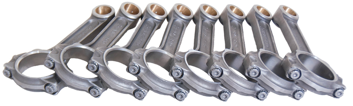 Eagle FSI6000BST Forged 4340 I-Beam Connecting Rods for Small Block Chevy, 6 Inch Length, Bushed with ARP 8740 Bolts