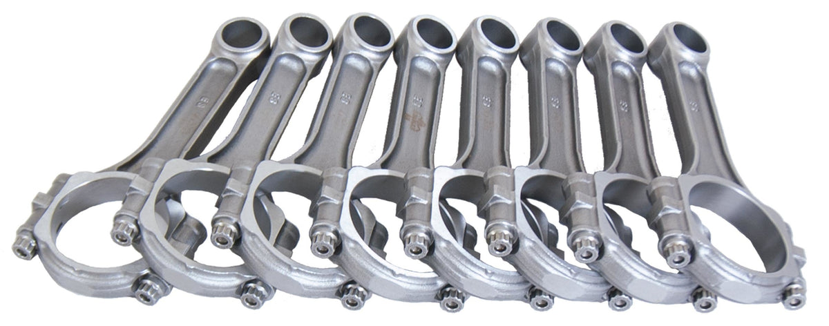 Eagle SIR5956FP Forged I-Beam Connecting Rods for Small Block Ford, 5.956 Inches Length, Steel, Set of 8