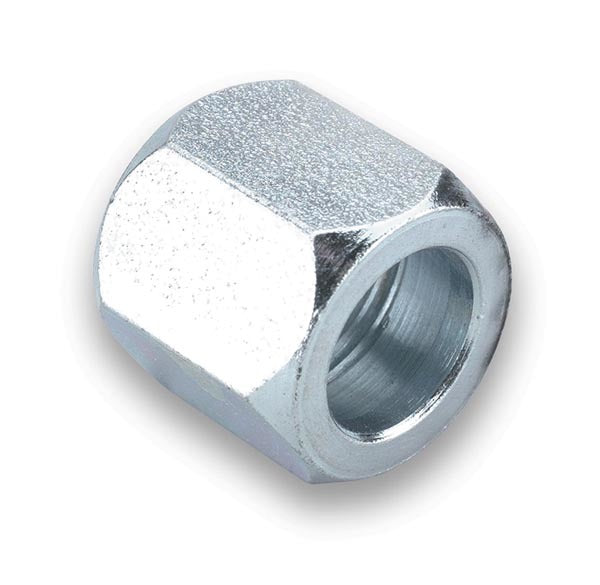 Earl's 561803ERL Steel #3 B Nut for 3/16 Inch Tube, Nickel Plated Pair