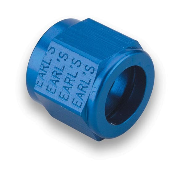 EARLS 581803ERL Blue Anodized Aluminum 3AN Tube Nut Pair for 3/16 Inch Tubing