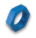 Earls #592404ERL Aluminum Blue Anodized Bulkhead Fitting Nut for 4 AN Fittings