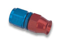 Earls 600133ERL Speed Seal Straight Hose End Fitting for 3 AN Hose, Aluminum, Blue and Red Anodized