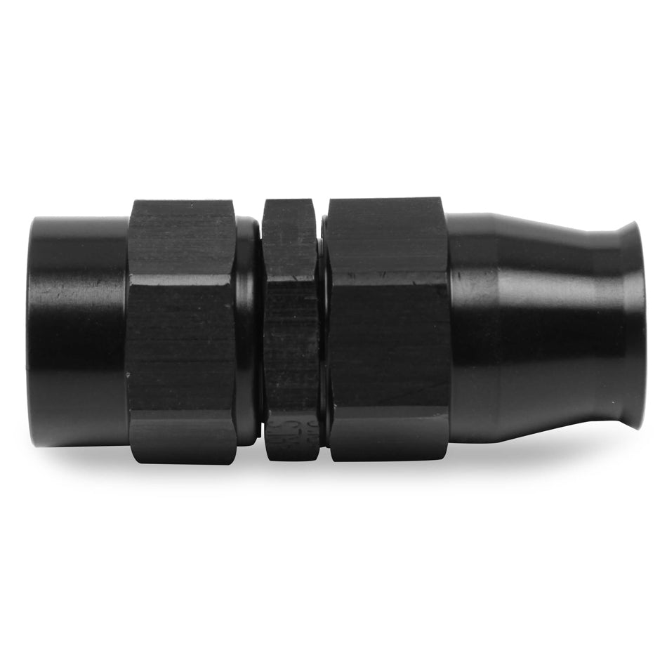 Earls 620108ERL Ultra Pro Hose End Straight for 8 AN Hose, Aluminum, Black Anodized