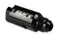 Earls OE EFI Quick Connect Fuel Line Fitting 3/8 Inch SAE Female to 6 AN Male Aluminum Black Anodized