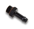 EARLS 785056ERL Vapor Guard Adapter, 6 AN Male O-Ring to 5/16 Inch Hose Barb, Aluminum, Black Anodized