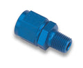 Earls 916104ERL Aluminum Straight Fitting with 4 AN Female Swivel to 1/8 Inch NPT Male Connection