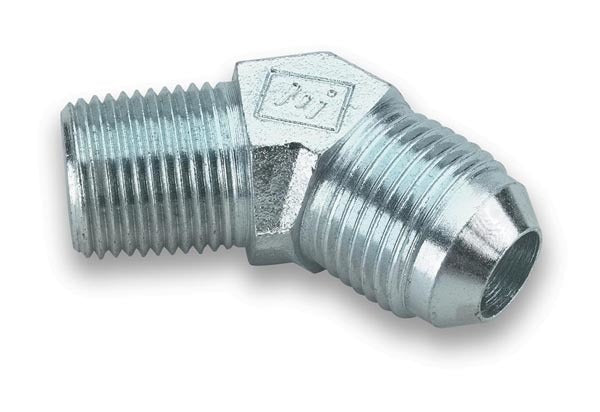 Earls 962303ERL 45 Degree 3AN Male to 1/8 Inch NPT Male Steel Adapter