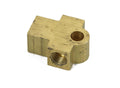 Earls 972050ERL Brass 3/8-24 Female Tee Adapter for Automotive Fluid Lines