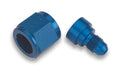 Earls 9892106ERL Flare Reducer -10 Female to -6 Male Aluminum Blue Anodized Adapter